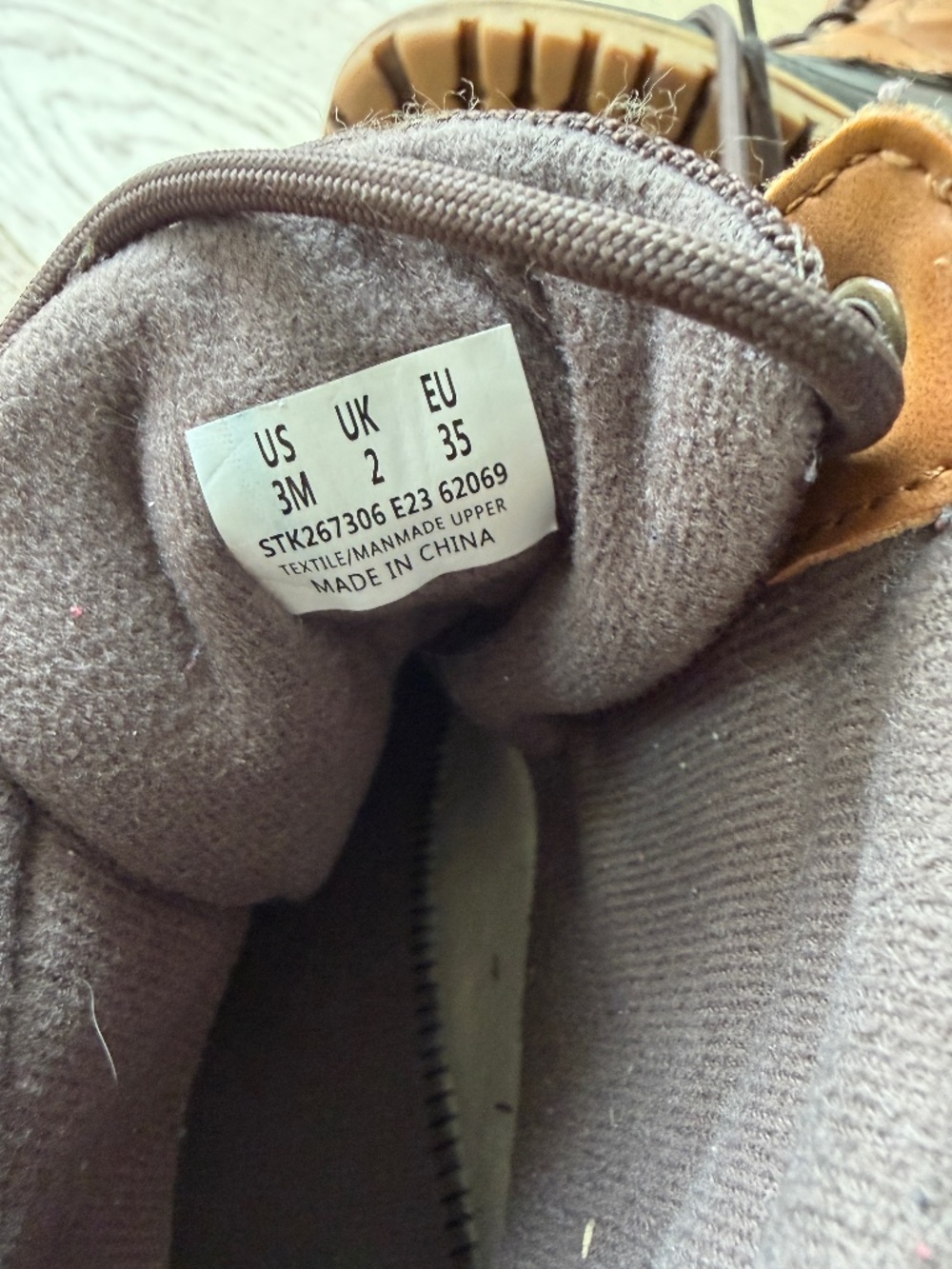 Kids’ Sperry Storm Hopper boots size US3 / EU35